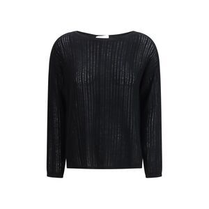 Allude Women Rib-Knit Crew-Neck Sweater